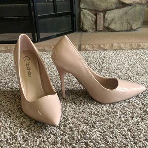 BooHoo Nude Stiletto Heels (Size 5)
